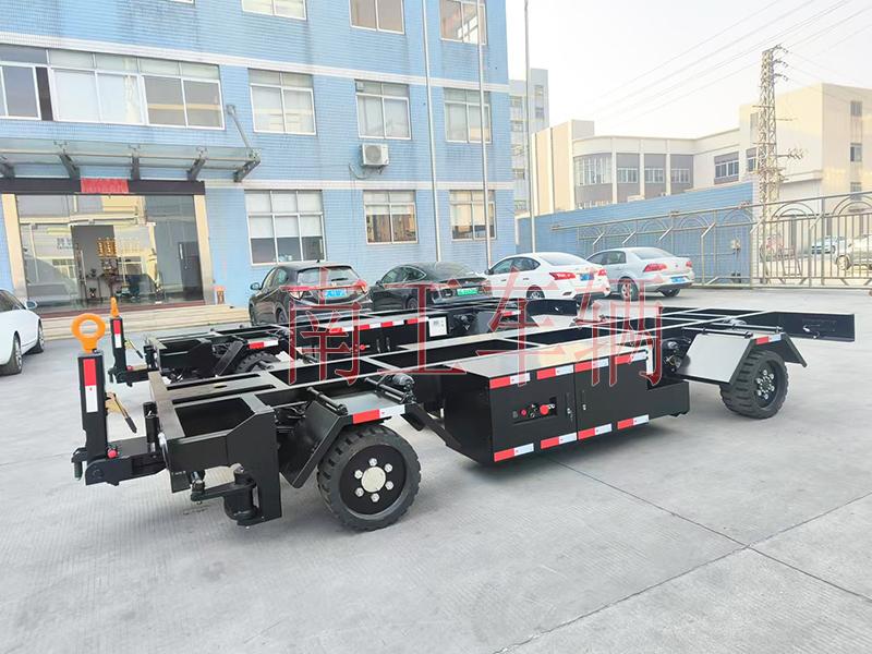 10吨自走式拖车底盘 电动平板拖车